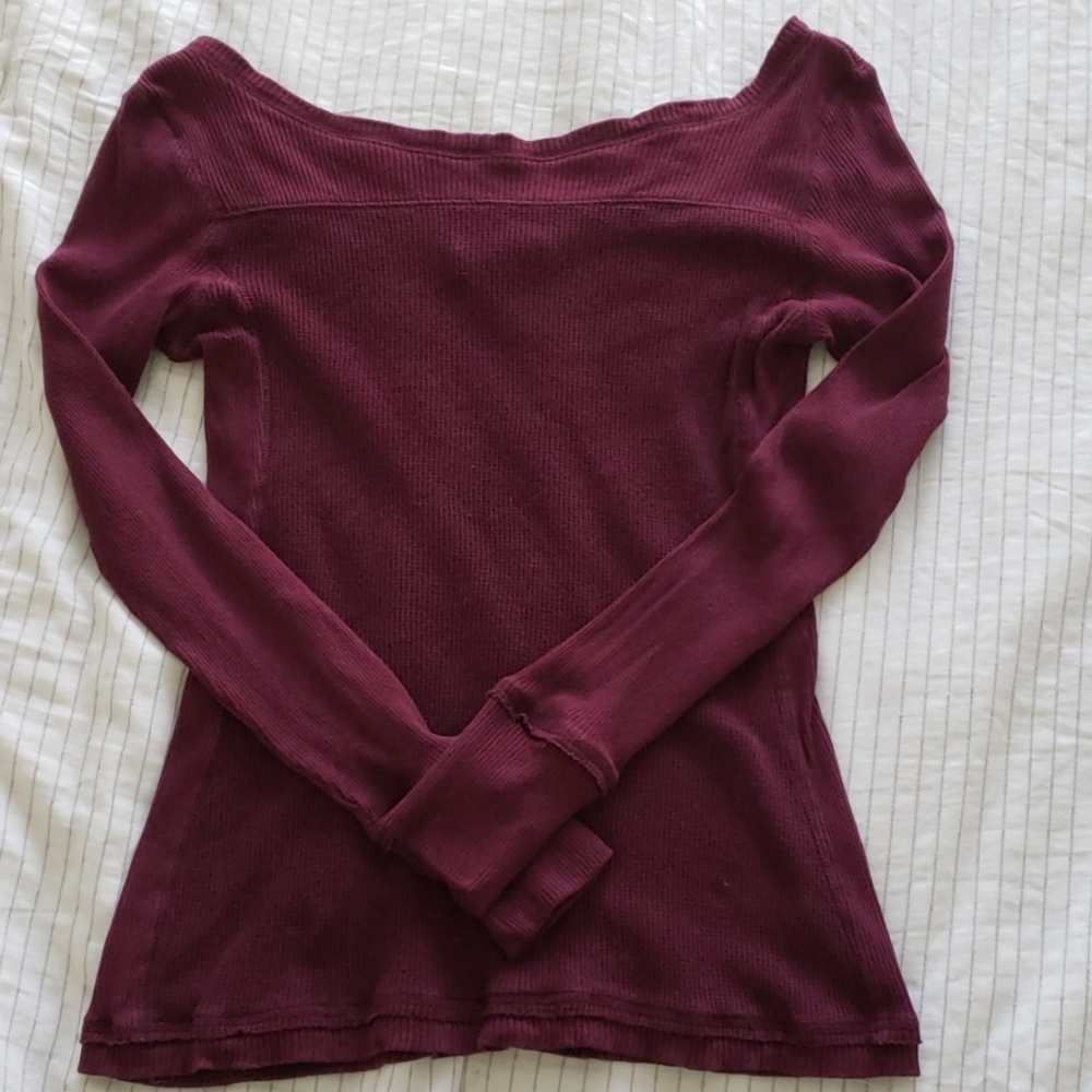 Anthro Saturday Sunday Femme Thermal Top